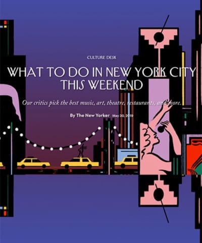 Photo of the cover from a New Yorker article on Brookfield Place arts